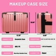 VNIMTI Makeup Travel Case, Hard Shell Cosmetic Case Organizer, Portable