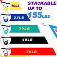 thumbnail image 2 of Exercise Resistance Bands With Handles and Door Anchor 10-50 Lbs Strength Training, 2 of 6