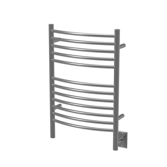 Amba Jeeves ECB Curved Towel Warmer with 12 Bars, Brushed Finish