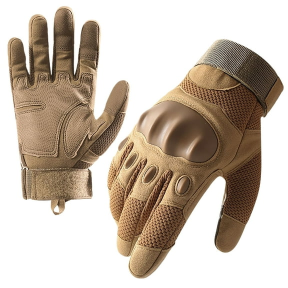 Mikilon Outdoor Windproof Thermal Sports Gloves for Men and Women Riding Gloves Solid Color Plus Velvet and Thicken Warm Gloves