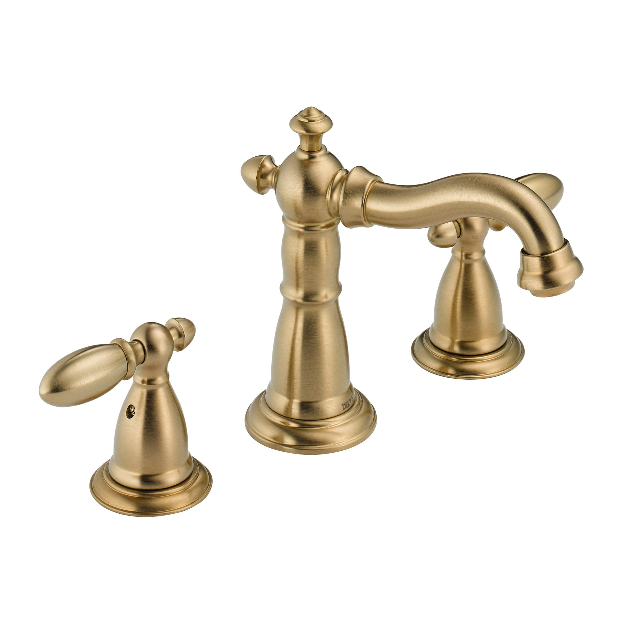 Delta Victorian Two Handle Widespread, Champagne Bronze Bathroom Faucet