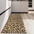 thumbnail image 4 of Brown and Black Leopard Print Kitchen Rug Mat,Kitchen Runner Rugs Non Skid Washable,Decorative Kitchen Floor Mats for Kitchen,Sink,Laundry,17"X47", 4 of 5