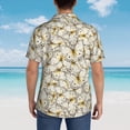 thumbnail image 3 of Lsque Different Butterflys pattern Hawaiian Shirt for Men, Unisex Summer Beach Casual Short Sleeve Button Down Shirts-Medium, 3 of 9