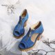 thumbnail image 4 of Tamaño de zapatos de mujer de tacón alto de microfibra de cuero artificial y mezclilla de moda 35-43 Wmkox8yii  hfjk2516, 4 of 9