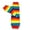 Rainbow S, variant on Wrapables® Baby Stripes and Chevron Leg Warmers O/S Black and White S