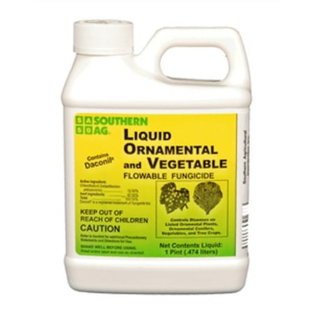Liquid Ornamental & Vegetable Fungicide (Contains Daconil) - 1 (Best Weed Control For Vegetable Gardens)