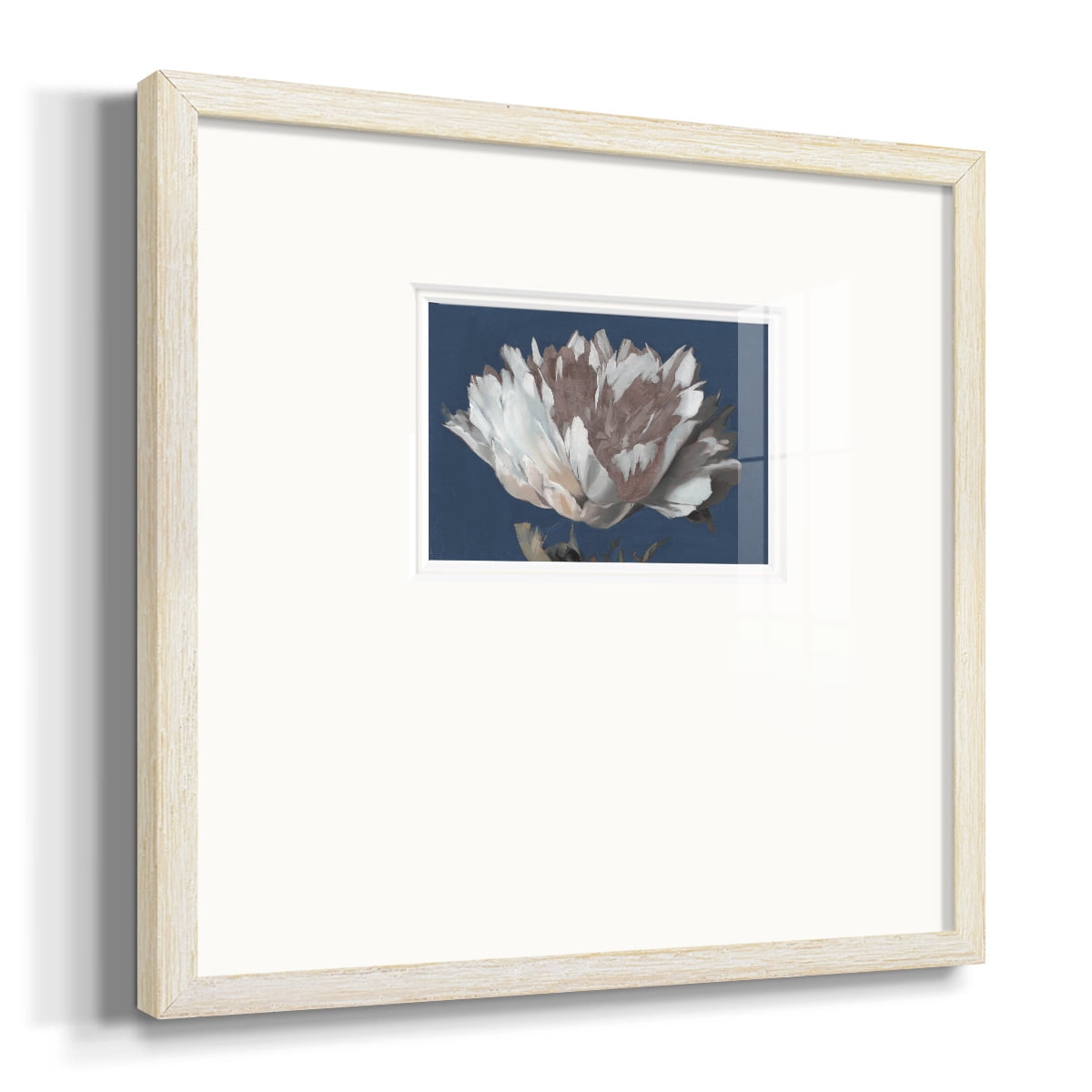 White PeonyPremium Framed Print