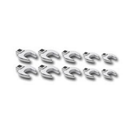 

81909 10 Piece 0.375 Inch Drive Metric Crowfoot Wrench Set