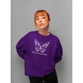 thumbnail image 2 of Antisocial Butterfly Sweatshirt Women -Smartprints Designs, Female Large, 2 of 4