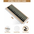 thumbnail image 4 of Stair Treads for Wooden Steps, Sage Green Black Plaid Peel and Stick Stair Treads with Adhesive, Vintage Star Buffalo Check Rustic Non Slip Indoor Stairs Runner Rugs Mats for Elders Dogs 8"x30"4PCS, 4 of 7