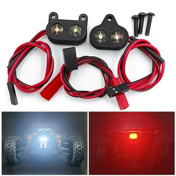 RCLIONS Headlight Taillight Set LED Light Lamp Spotlight for 1/8 TYPHON 4WD V3 3S BLX Brushless Buggy Upgrade Parts
