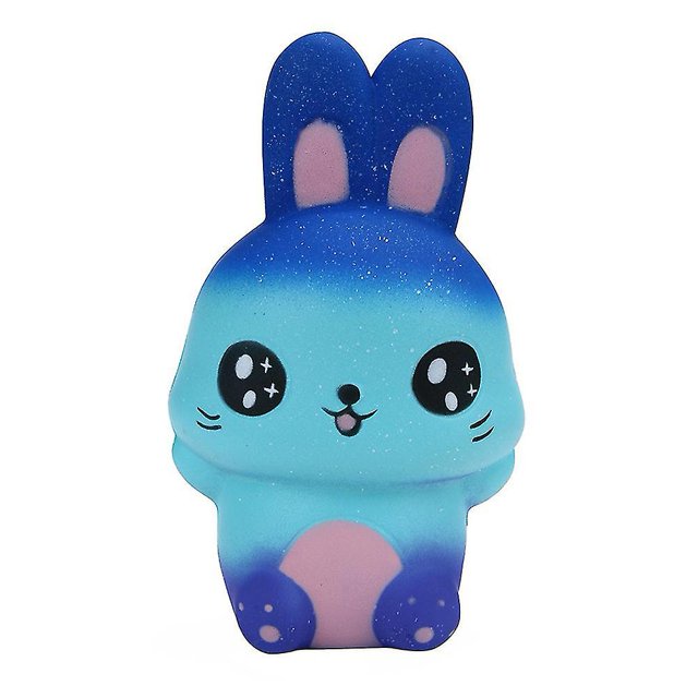 Blue Starry Sky Squishy Rabbit Squeeze Stress Kids Juguete para adultos // kaili Sencillez