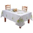 thumbnail image 1 of creative Linens Easter Bunny Egg White 68x104 Rectangular Spring Fabric Tablecloth, 1 of 3