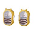 thumbnail image 1 of 2 Fiambreras de Acero Inoxidable, con Forma de Abeja, Tipo Bento, A Prueba de Fugas, Doble Compartimento, para Camping, Picnic y Comida Al Aire Libre, 1 of 1