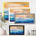 thumbnail image 4 of Designart 'Blue Meet Orange Abstract' Modern Framed Art Print, 4 of 4
