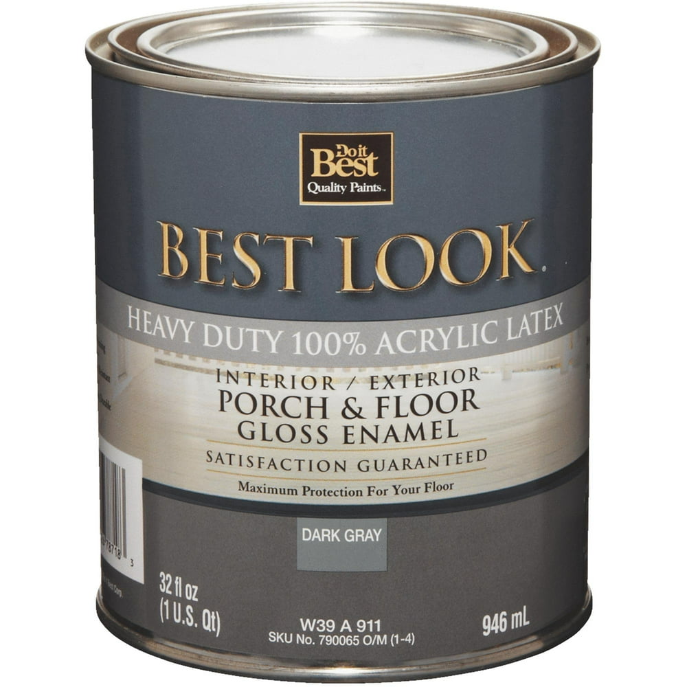 Best Look HeavyDuty Acrylic Latex Gloss Porch & Floor Enamel Walmart
