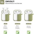 thumbnail image 4 of Coffea Protective Silicone Case with Keychain for AirPods 1 & 2 (Front LED Not Visible) (Army Green), 4 of 7