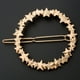 thumbnail image 3 of Pinzas para el cabello con forma de estrella circular, pinzas para el cabello con forma de estrella circular vintage doradas redondas para mujeres y niñas (doradas), 3 of 5