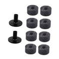 thumbnail image 2 of Runquan 10 Pieces Cymbal Accessories Cymbal Sleeves for Musician Performance Concert Grey, 2 of 8