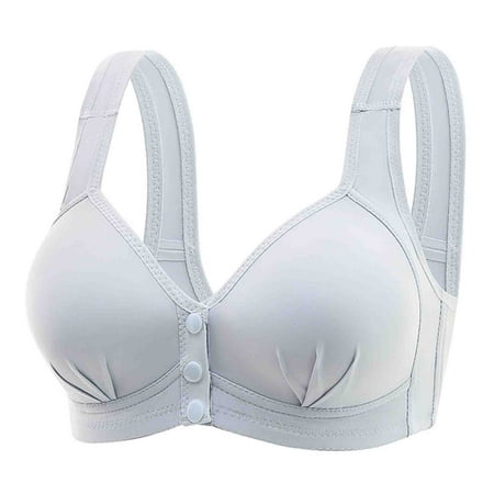 Clearance Woman s Bralette Nursing Bra Front Buckle Comfortable Breathable Bra No Rims Everyday Underwear Woman Thin And Steel Hoop Gathered for Daily Bras on Clearance