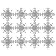 thumbnail image 2 of Snowflake Ornaments,12Pcs Winter Snowflake Ornaments,Snowflake Hanging Decor Christmas Ornaments Plastic Glitter Crafts for Winter New Year Xmas Tree Party Home Decor(White #01), 2 of 9