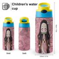thumbnail image 2 of Demon Slayer Nezuko Kids Water Bottle with Silicone Straw And Spill-Proof Lid, Stainless Steel Double-Wall Vacuum Insulated Water Bottles for Boys Girls, 2 of 8