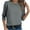 Gray, variant on Waffle Knit Long Sleeve Shirts for Women Crewneck T-shirt Loose Causal Going Out Tops Fall Outfits Pink XL