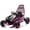 Rose Pink+Polypropylene, variant on HMYG 24V 400W Electric Ride on Toy,Crazy Go Cart,Drift Car W/Protective Roll Cage,EVA Front Tires,Rear Suspension,5-7.5 MPH,5-Point Safety Harness,Fast-Paced Drift Mode,Music,Bluetooth for 6-12