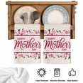 thumbnail image 5 of Happy Mother's Day Kitchen Towels Set of 1, Pink Floral Buffalo Plaid Burlap Absorbent Dish Towels for Kitchen, Microfiber Hand Towel, Quick Drying Tea Towel for Cleaning Decorative Dishcloths, 5 of 7
