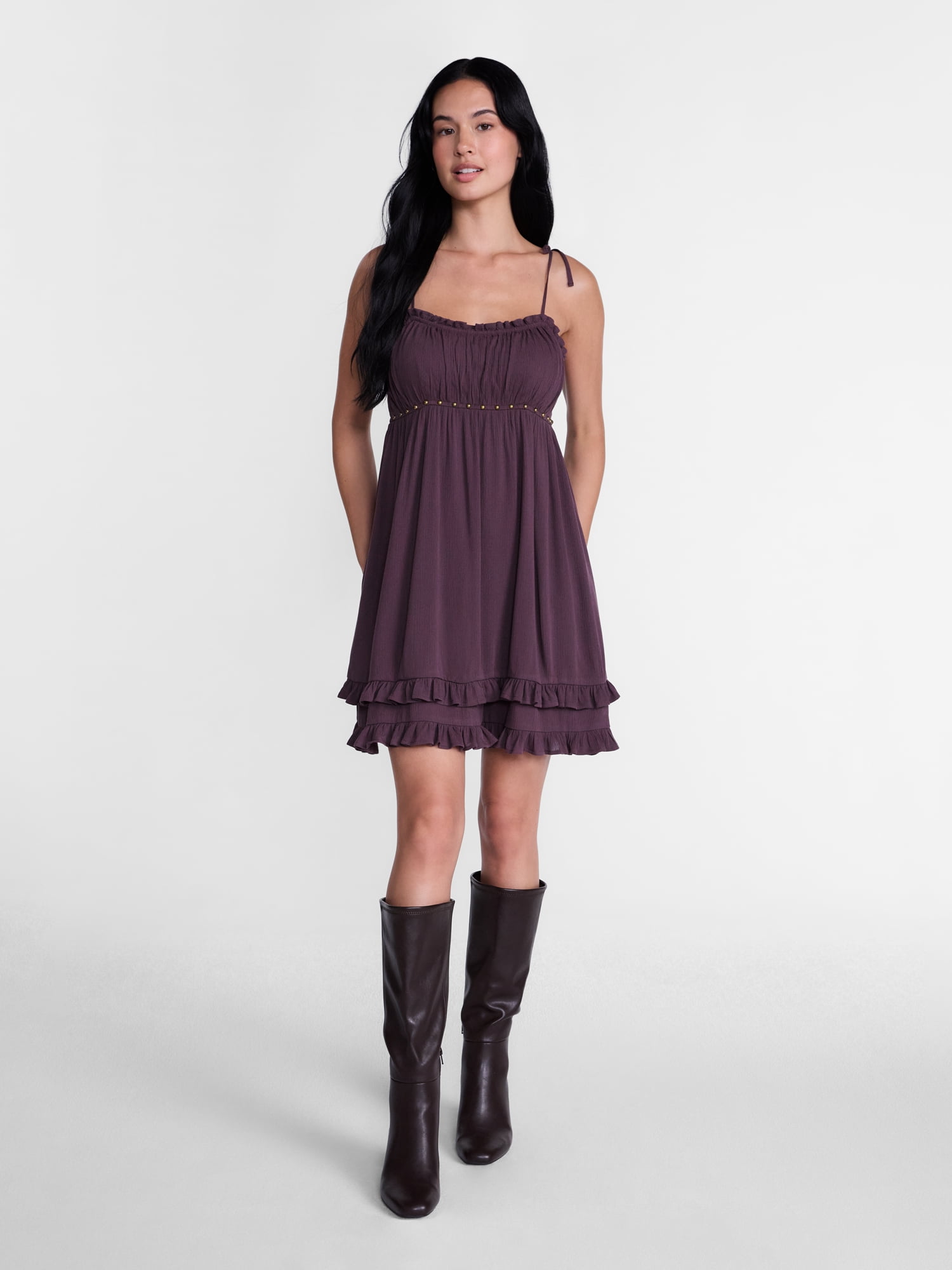 Madden NYC Women’s Ruffle Mini Dress, Sizes XXS-XXL