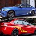 thumbnail image 5 of Car Stickers,2 pcs Checkerboard Graphics Racing Stickers Personalized Car Sticker DIY Decal Sticker for Car Body Side Skirt 120 * 30CM, 5 of 5