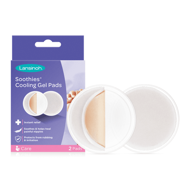 Lansinoh Soothies Cooling Gel Pads for Breastfeeding Moms, 2 Pads