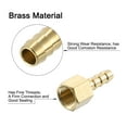 thumbnail image 4 of Uxcell 2 Pack Brass Hose Barb Fitting, 3/16" Bard x 1/8" NPT Female Hose Connector, 4 of 6