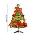 thumbnail image 3 of zhmrfg Mini Christmas Tree 18" Tabletop Artificial Tree With LED Lights Decorated Ornaments Holiday Home Decorations For Office Dorm Fireplace Table Christmas Celebration Gift, 3 of 6