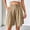 Khaki, variant on Bermuda Shorts for Women Summer Dressy Casual Elastic High Waisted Wide Leg Knee Length Shorts with Pockets Khaki XL(XL)