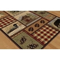 thumbnail image 3 of Tayse Nature Area Rug 6548 Lodge Multi Bears Moose 2' 7" x 7' 3" Rectangle, 3 of 3
