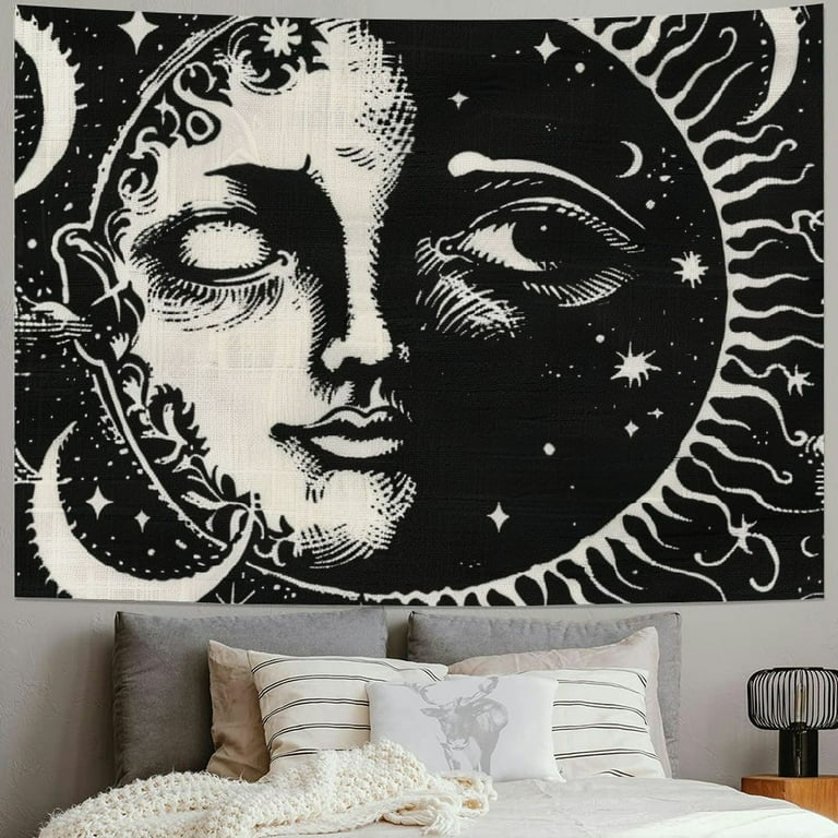BCIIG Moon Phases Crescent Tapestry Wall Hanging Unique Style Graphic Tapestries Home Decor for Living Room Bedroom Dorm 40x60inch Walmart