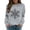 Gray #10, variant on Christmas Sweatshirts for Women Snowflake Crewneck Long Sleeve Pullover Sweatshirts Holiday Festive Loose Fit Casual Sweatshirts, 2XL