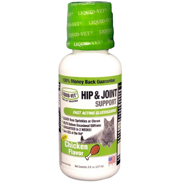 LiquidVet Hip & Joint Support Supplement for Cats with Glucosamine