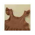 thumbnail image 4 of Bagilaanoe Toddler Baby Girl Summer Dress Sleeveless A-line Dresses 12M 18M 24M 3T 4T 5T Kids Casual Ruffled Sundress, 4 of 8