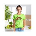thumbnail image 1 of Playera Blusa De KIWI – Estilo Tropical que Te Llena de Vida Ropa Para Mujer Color Verde Lima Talla Grande Marca Emil SaEs, 1 of 4