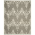 thumbnail image 5 of SAFAVIEH Manchester Naomh Medallion Striped Area Rug, Grey/Ivory, 5' x 8', 5 of 5