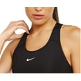 thumbnail image 2 of Nike Womens Swoosh Medium-Support Padded Sports Bra Black/White XS, 2 of 3