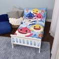 thumbnail image 1 of Baby Shark Toddler Bedding Sheet Set 3 Piece Set for Kids with Reversible Comforter, 1 of 9