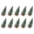 thumbnail image 4 of 10Pcs 10Cm Mini decoración de árbol de Navidad con adornos de pino nevados DIY para barra de fiesta en casa, 4 of 8