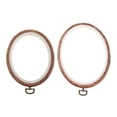 thumbnail image 1 of Paquete de 2 aros de , aros de , manualidades de plástico, armazón ovalado, aros de aros, 1 of 9