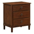 thumbnail image 1 of Comfort Pointe Table de Nuit à 3 Tiroirs en Bois Fini Brun Cambridge, 1 of 10
