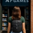thumbnail image 2 of ENHANCE Collector's Edition Small Card Backpack for Deck Boxes, Card Defender Screen (Dragon Black), 2 of 9