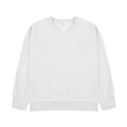 thumbnail image 2 of Jalioing Long Sleeve Shirt for Boys Casual Dropped Shoulder V Neck Texture Tops Kids Teens Plain Shirts 4-14 Years, 2 of 7