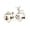 White + Gold-2, variant on Floating Shelves Set Of 2 Wall 2-tier Hanging Shelf 2 Mounted For Living Room Bedroom Kitchen Office Study Rustic Brown Tbj01p2bf